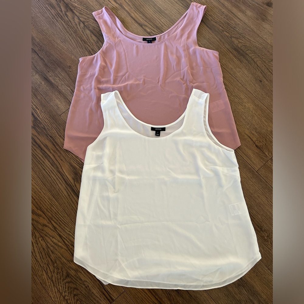 2 Alfani silky tank tops